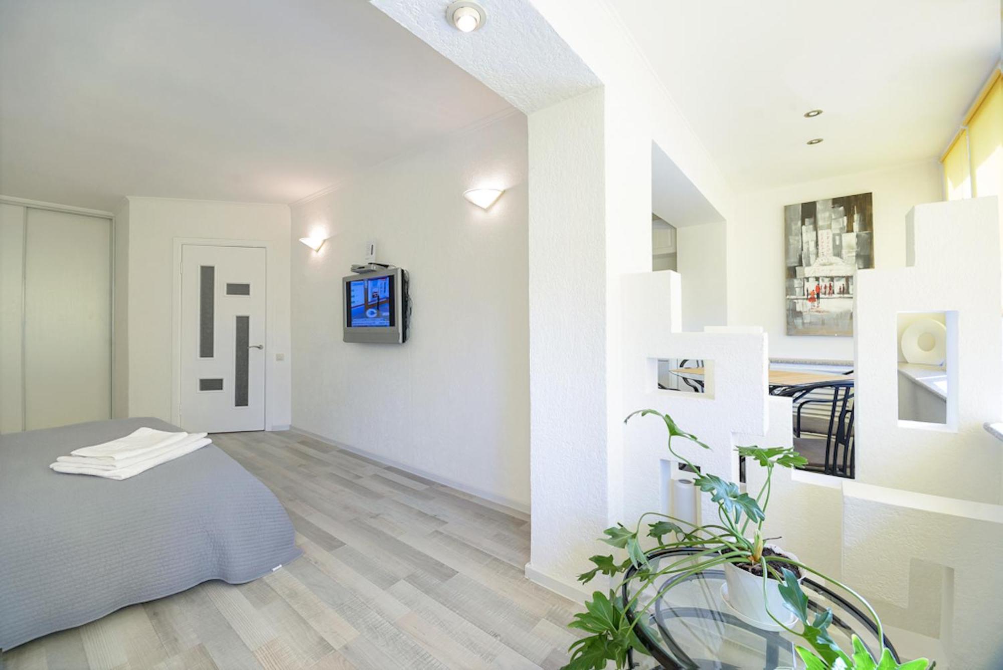 Loft Panoramic View One-Bedroom Apartment with Shower